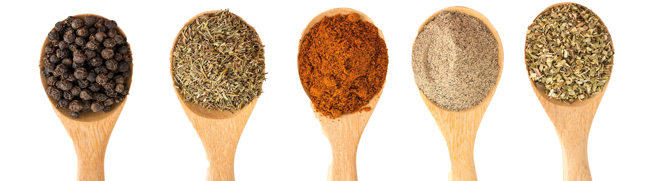Herbs and spices for different hummus flavor variations